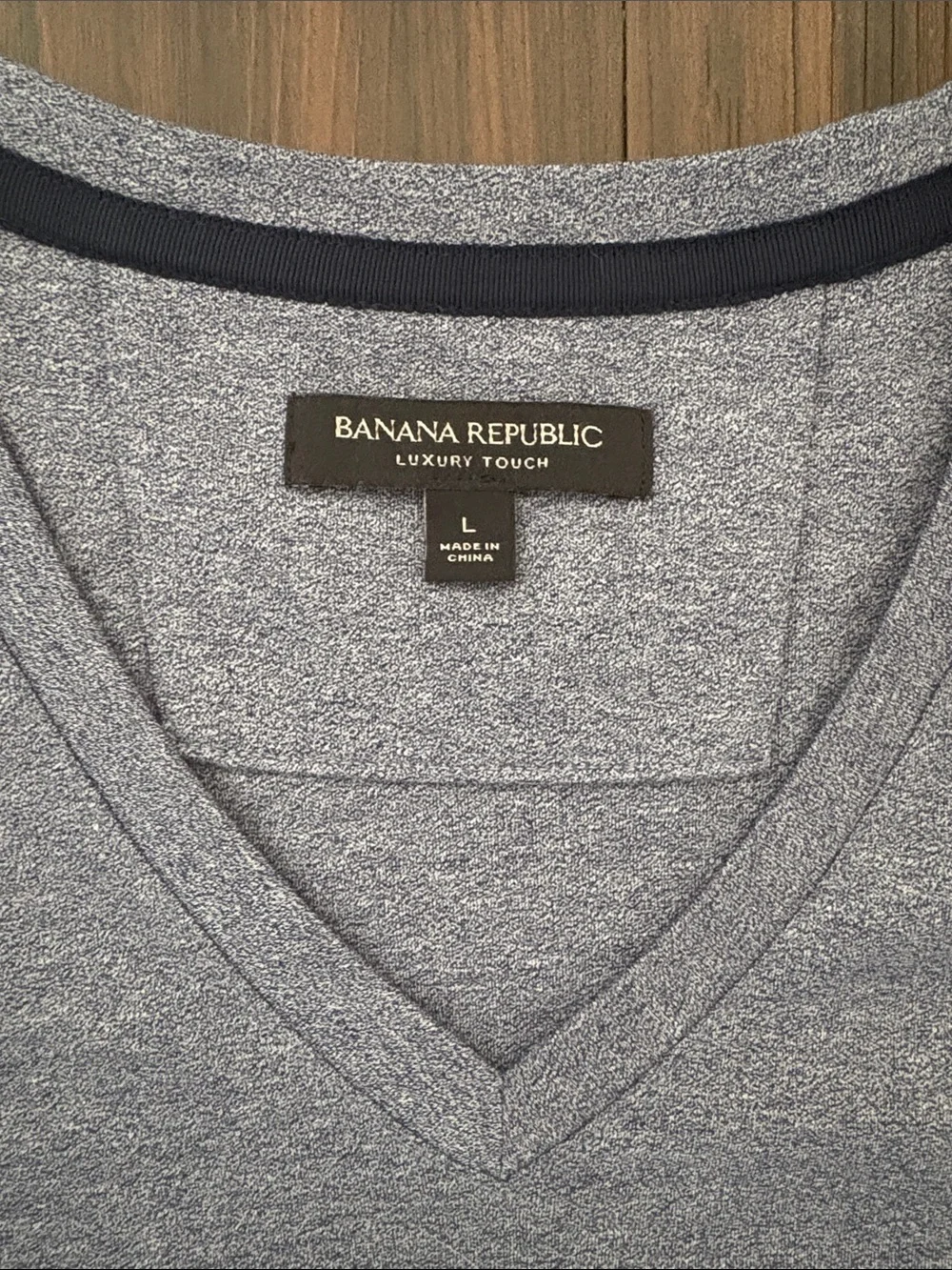 2 banana republic luxury touch vneck shirts.